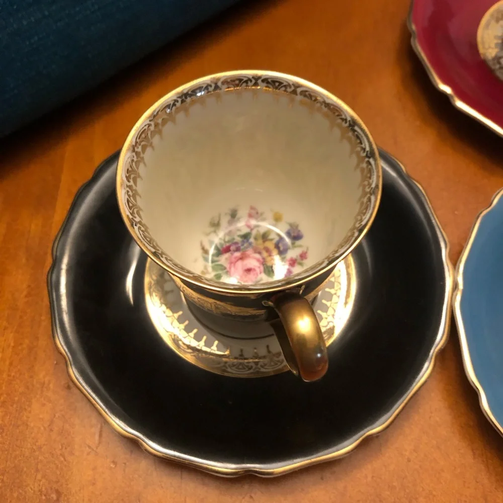 Expresso Multicolor Floral Cup and Saucer Set - Picture 4 of 9